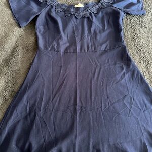 Elegant Navy Blue Dress